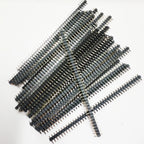 100pcs 2.54mm Male 1X3/4/5/6/7/8/40P L7.5 Low Profile Breakable Rohs Goldplate Single Row Straight PCB Male Pin Header Connector