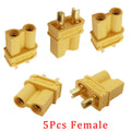 1/2/5Pair XT30 Connector XT30U Male Female Bullet Battery Charger Banana Plug Jack Connector For DIY RC Lipo Quadcopter Parts