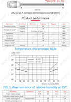 AM1011 Analog Temperature and Humidity Sensor Module Capacitive Voltage Signal Output DC 0-3V AM1011