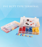 240PCS/Boxed Mixed pack Assorted Insulated Bullet/spade Butt Crimp Terminals Set  Electrical Wire Connector Blue Yellow Red