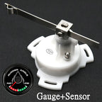 52mm 0-190ohm Waterproof Boat Marine Rudder Angle Indicator With Rudder Angle Sensor 7 color Backlight for Car Truck 12V/24V