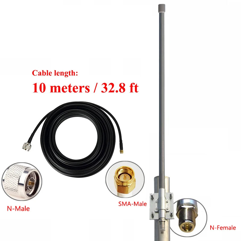 LoRaWAN Antenna, LoRa 868MHz, 8dBi Omni Antenna, IoT, 923MHz, N Female Antenna, High Quality, Factory Outlet, 90cm