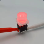 Honyone TS6-A Series Round Top 10mm Cap With LED 6+2 Pin DPDT PCB Mount Mini Push Button Switch