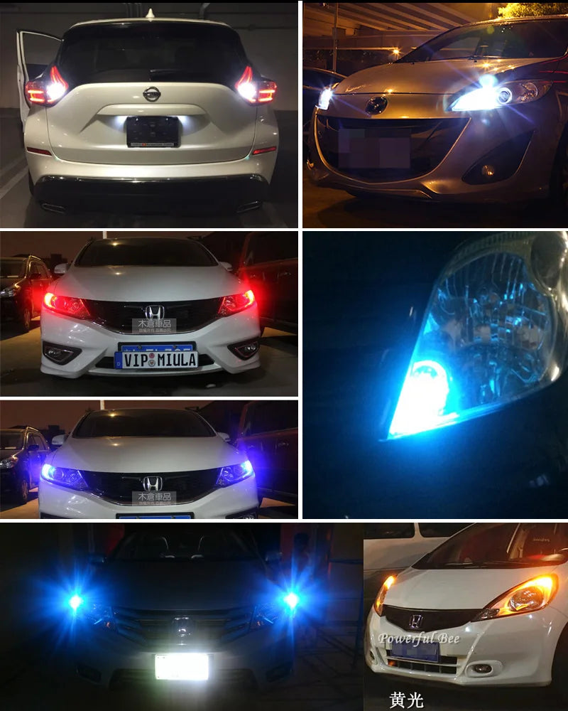 iJDM Canbus Car Lights BA9S BAX9S BAY9S LED For car Reverse Lights or Parking Lights,H21W H6W T4W License Plate Lights 12V-24V