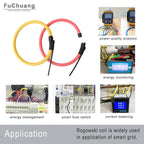 Flexible Rogowski Coil Rope CT FRC800 1000A/100mV Big Bandwidth for Network-analyzer Power meter and Transient recorder