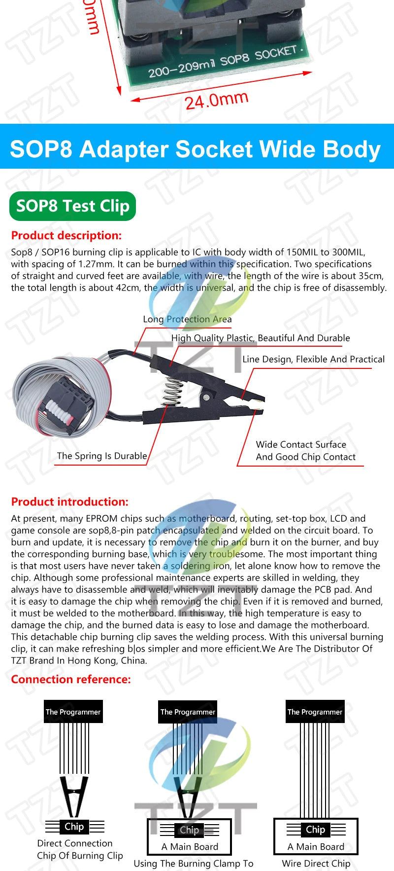 CH341B CH341 24 25 Series EEPROM Flash BIOS USB Programmer Module SOIC8 SOP8 Test Clip For EEPROM 93CXX / 25CXX / 24CXX DIY KIT