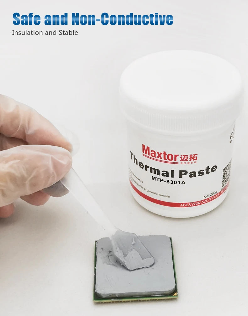Maxtor 11.2W/mk Thermal Paste High Performance Thermal Conductive Grease for Intel Processor PC CPU GPU PS4 Computer Cooling