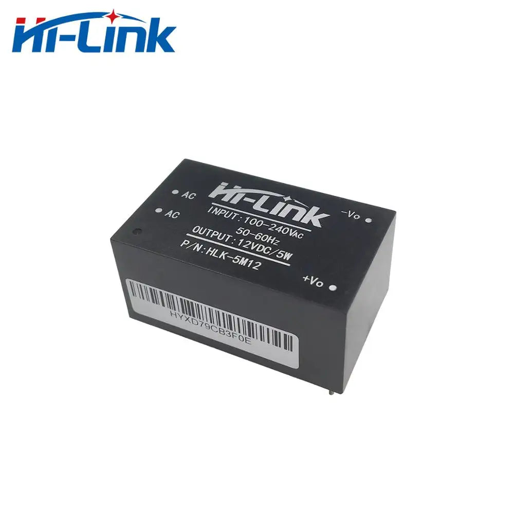 15pcs Free Shipping HLK-5M05 5M03 5M12 5M09 5M24 5W AC DC Buck Step Down Isolated Power Supply Module 220V to 5V/3.3V/12V/9V/24V