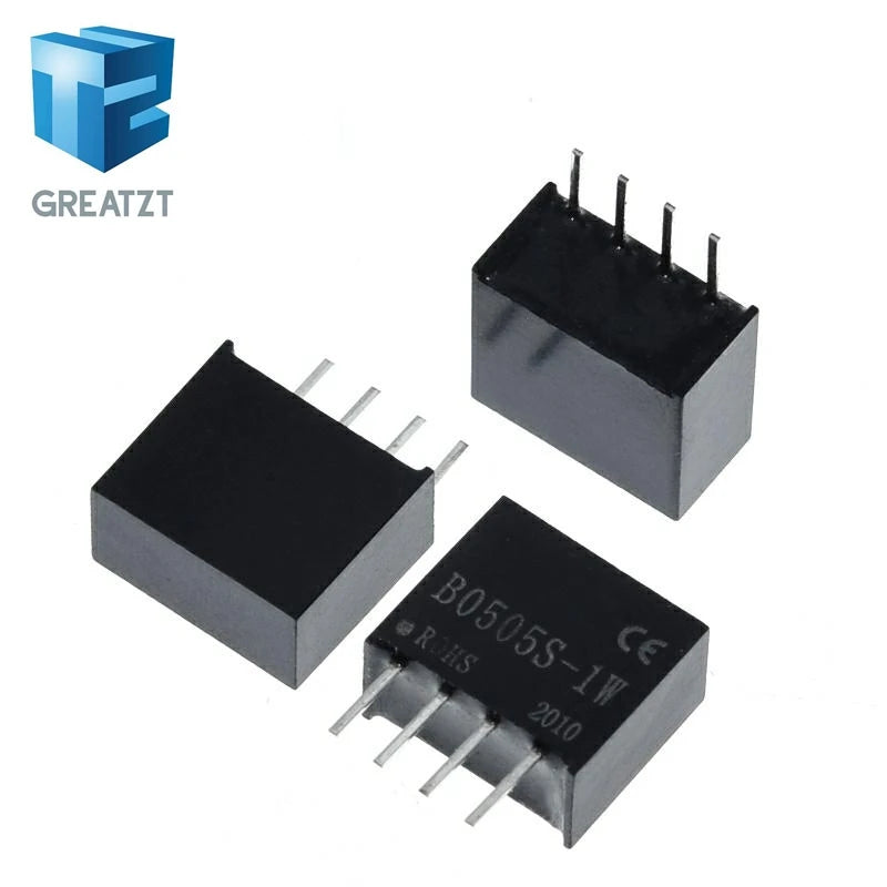 GREATZT 1/5Pcs B0505S-1W 5V to 5V converter DC DC power module converter 1000VDC Isolation