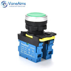 22mm LA36M Push Button Switch Momentary Reset Self Locking Power Button Switch Red Green Blue Yellow Black 12V 24V 220V 10A