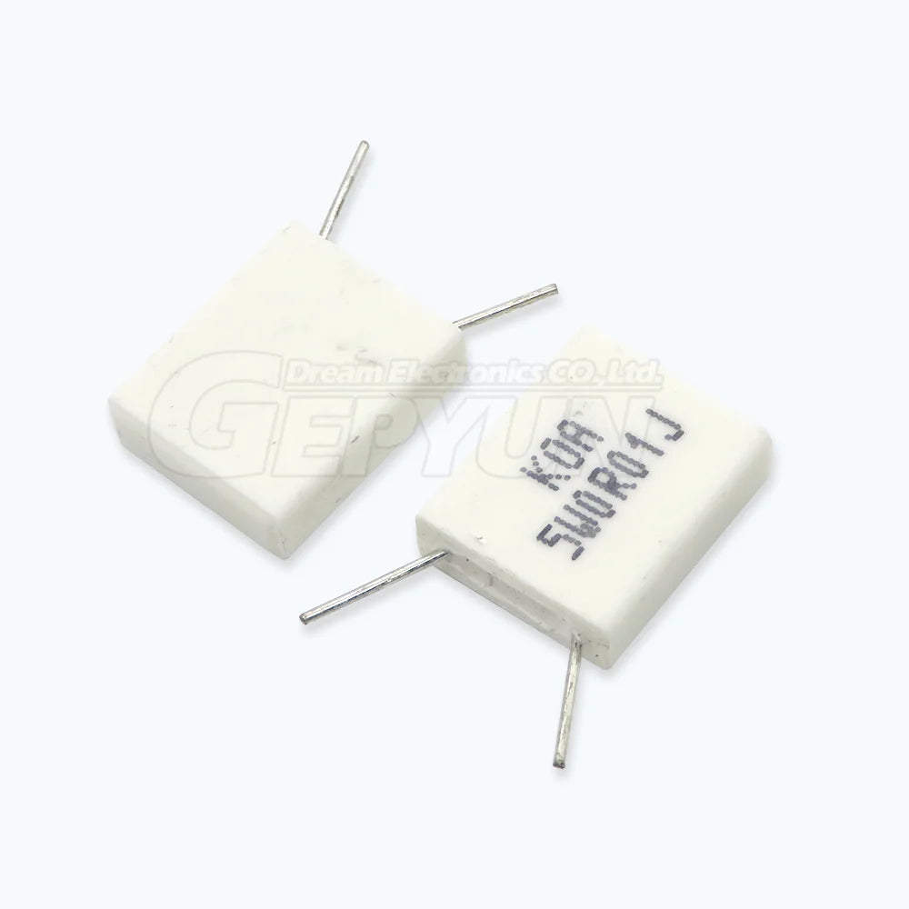 10pcs BPR56 5W Non-inductive Ceramic Cement Resistor 0.01 0.02 0.05  0.15  0.25  0.47ohm  0.1R 0.22R 0.33R 0.2R 0.5R