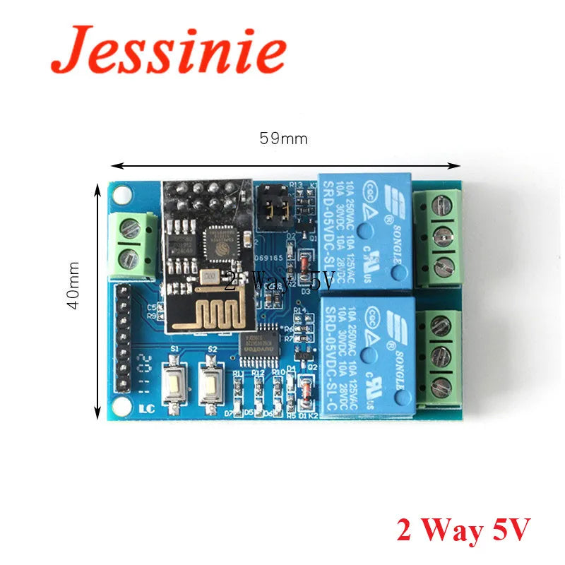 ESP8266 ESP-01 5V 12V 1 2  4 Way WiFi Relay Module Things Smart Home Remote Control Switch ESP01 WIFI Wireless Module Phone APP