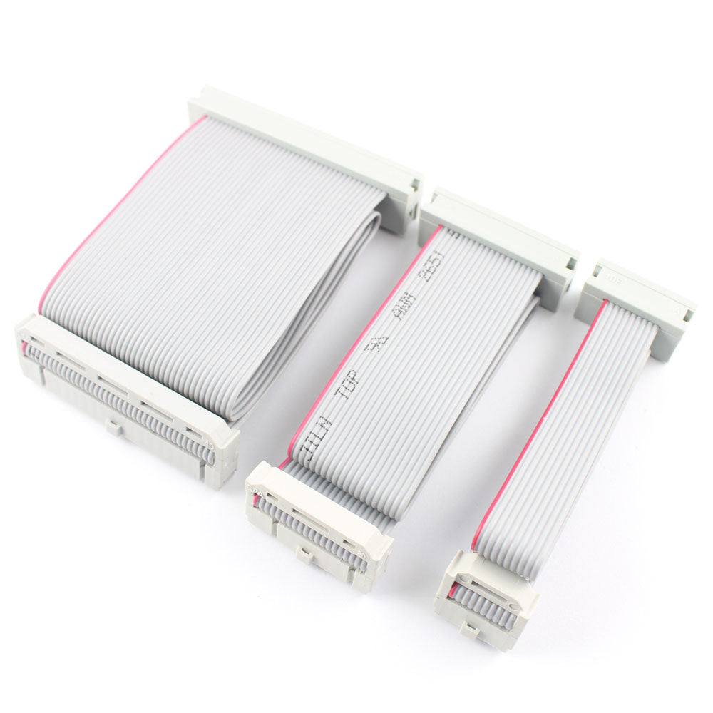1pcs 2.54mm Pitch DC3 IDC FC Female To Male 10/14/16/20/26/30/34/40/50/64 Pin Connector Flat Ribbon Data Cable 10CM 20CM 30CM