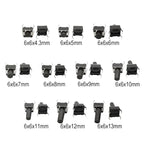 50PCS 4Pin DIP Self-reset SMD Switch 6*6*4.3/5/6/7/8/9/10/11/12/13MM 6x6mm PCB Panel Momentary Tactile Tact Mini Push Button