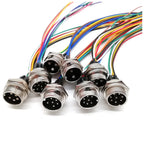 1pcs GX12 GX16 Butt Joint 2/3/4/5/6/7/8/9/10 Pin Waterproof Aviation Plug Connector With 18cm Wire Cable Connector Air Plug
