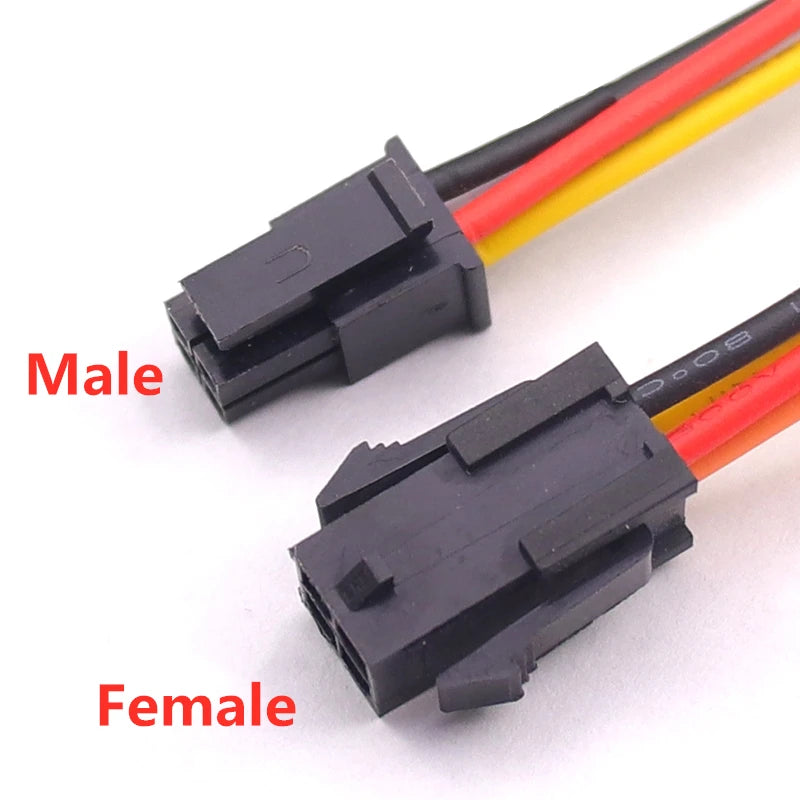 5PCS Molex 3.0MM Cables 20cm 20AWG Small 5557 5559 Male Female Air Docking Electronic Cable, MX3.0 43025 Terminal Line