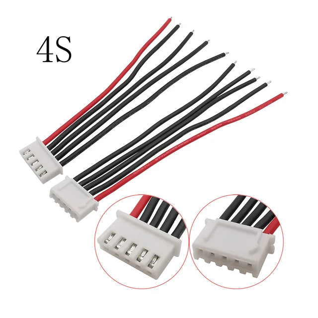 5Pcs JST XH 2.54mm Pitch 22AWG XH 1S/2S/3S/4S/5S/6S/7S LiPo Female Connector Battery Balance Charger Plug Wire Cable Connectors