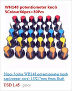 50pcs/lot 3296W Series 500R 1K 2K 5K 10K 20K 50K 100K 200K 1M Multi-turn Potentiometer 10K Variable Resistors with Box Set