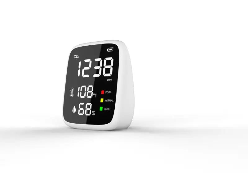 1PC DM77 Indoor CO2 Detector Air Quality Monitor Infrared NDIR Detector with  Temperature Humidity  Detection