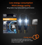 2/4pcs OSRAM T10 W5W LED Bulbs Signal Lamps 6000K White Turn Interior Reading Lights Auto Bulbs Plug&Play 12V LEDriving Advance