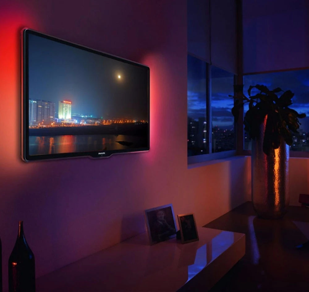 WS2812B Led Strip With SP110E USB Bluetooth Controller WS2812 30/60/144 Pixels/m RGB Individually Addressable LED Light Kit DC5V