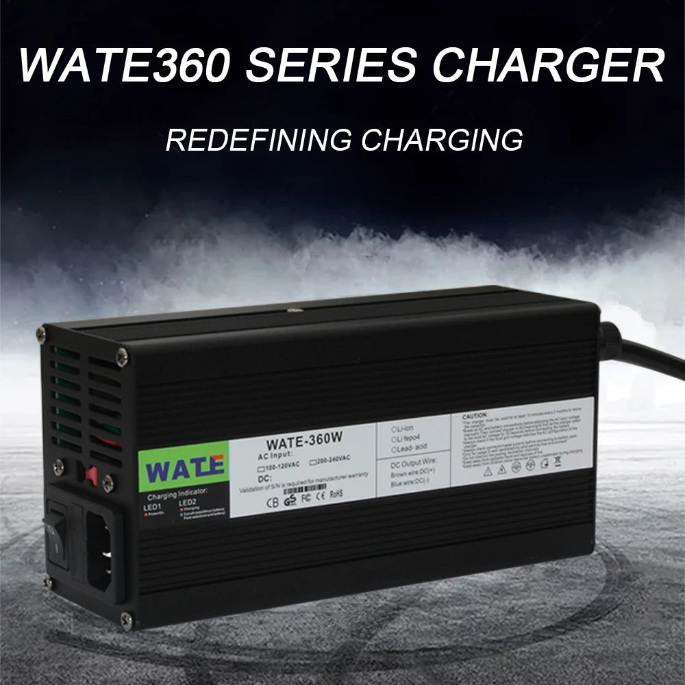 50.4V 6A Lithium Battery Charger For 44.4V Li-Ion Lipo Battery Pack