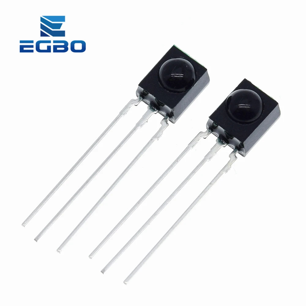 EGBO   High Quality 1Pcs/lot IR Receiver 38 kHz Remote Infrared Module TSOP4838 DIP-3