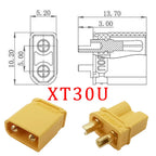 1/2/5Pair XT30 Connector XT30U Male Female Bullet Battery Charger Banana Plug Jack Connector For DIY RC Lipo Quadcopter Parts