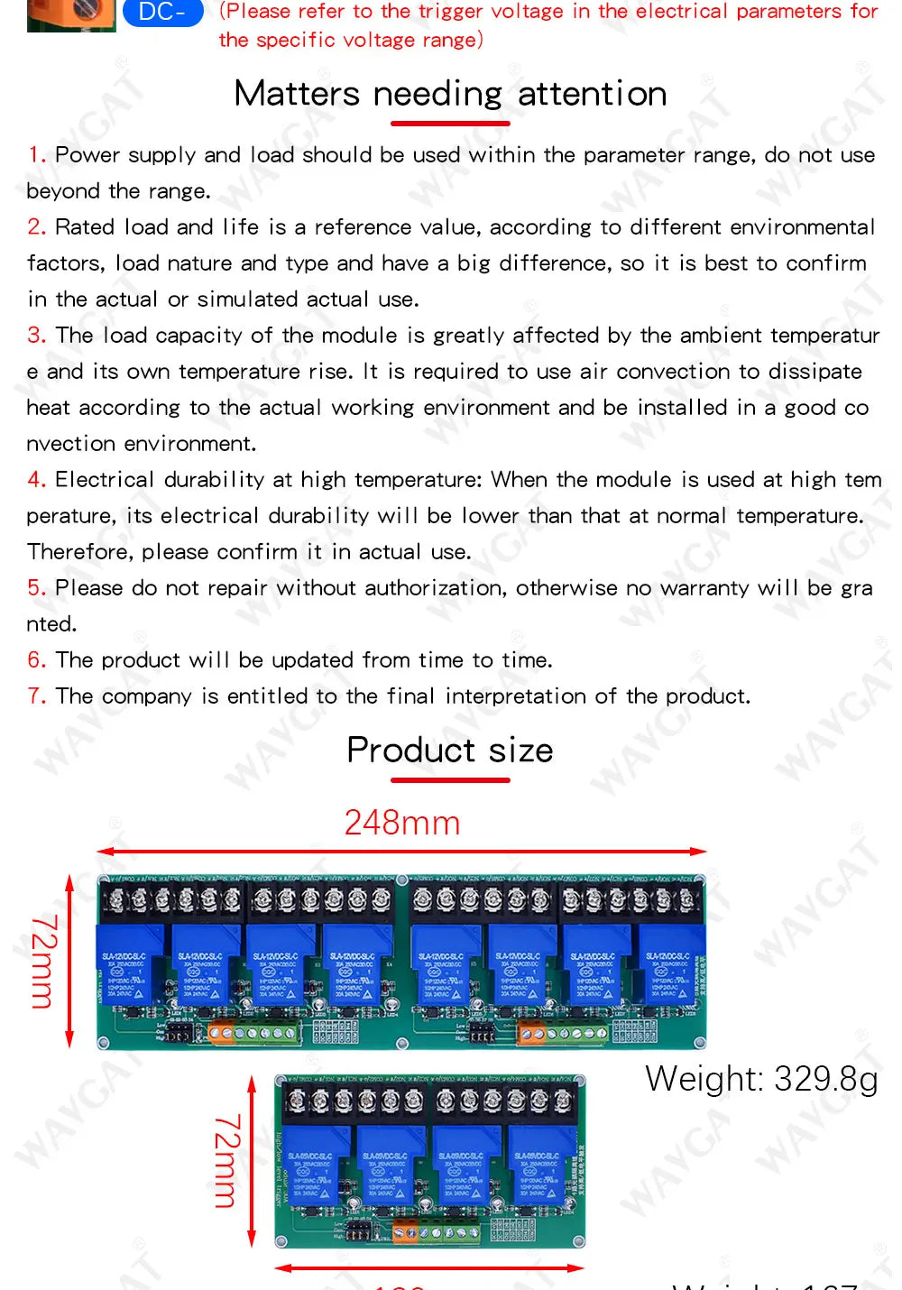 4 8 channel relay module 30A with optocoupler isolation 5V 12V 24V supports high and low Triger trigger