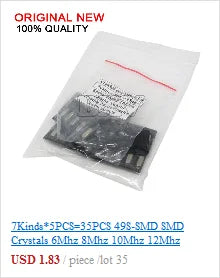33ValuesX 20PCS=660PCS 1206 SMD Resistor Kit Assorted Kit 1ohm-1M Ohm 1%  Sample Kit