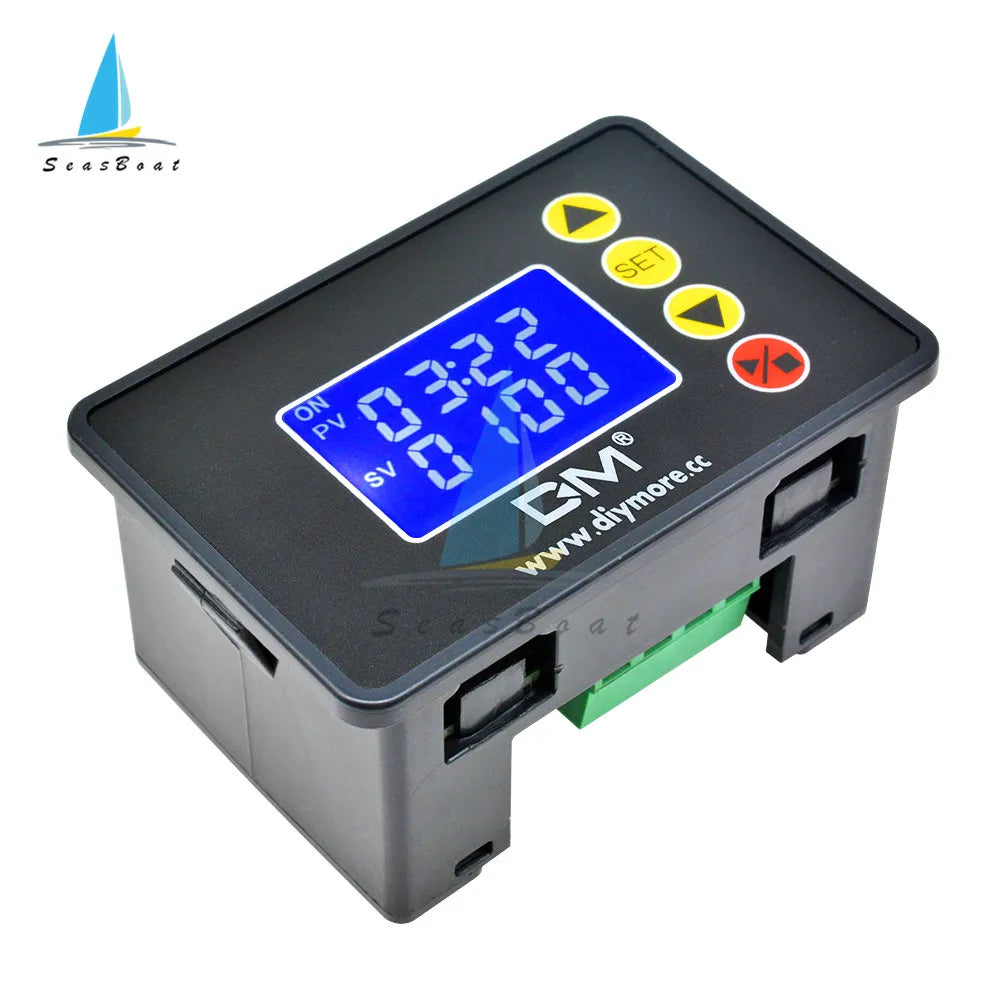 1.37 inch LCD Display Microcomputer Time Controller Programmable Digital Time Delay Relay 12V 24V 110V 220V LED Digital Relay