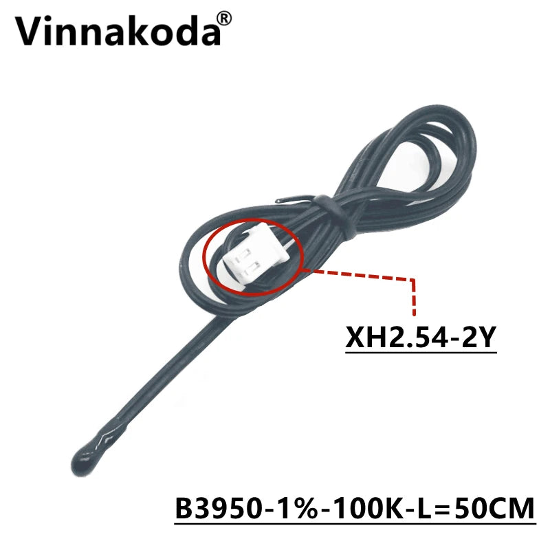 1PCS NTC Thermistor Temperature Sensor B3950 5/10/15/20/50/100K 1% Air Probe Air Conditioning Probe 50CM