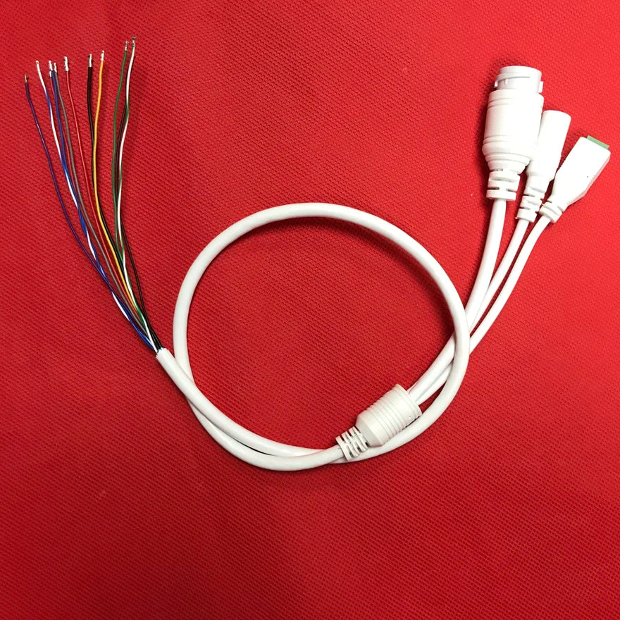 Network Cable RJ45+DC+RS485 For IPC PCB IP Board Module with RS485 Function Haikang XM Dahua Tianshitong Universal Line