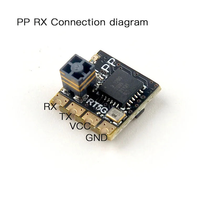 HappyModel ExpressLRS ELRS 2.4G RX SX1280 Nano Long Range Receiver PP EP1 EP2 RX 10X10mm for RC Airplane FPV Long Range LR4 LR7