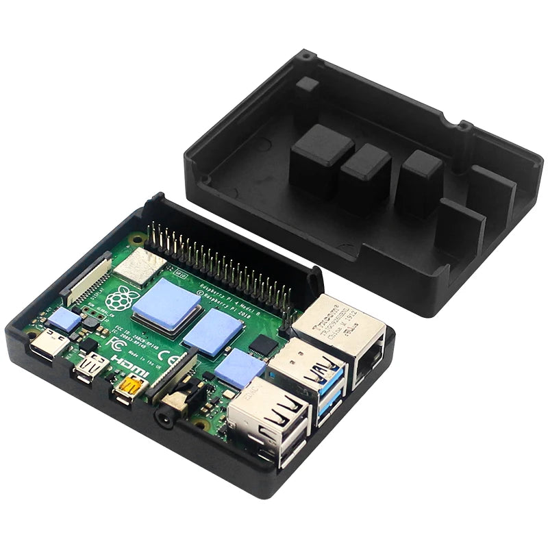 Raspberry Pi 4 Aluminum Alloy Case Metal Protective Enclosure Passive Cooling Shell Heat Dissipation for Raspberry Pi 4 Model B