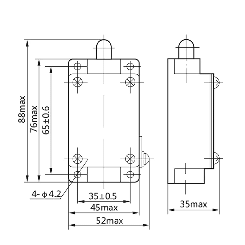 CHNT YBLX-19/001 Direct Acting Position Limit Switch for Embroidery Machine Automatic Reset without Roller 220VAC
