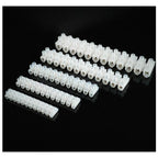 Plastic Terminal Block Wire Connector 5A 10A Dual Row 12 Positions Screw Terminal Block Cable Connector Electric Barrier Strip