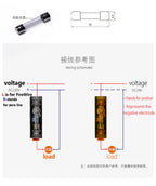 FS-101 Din Rail Mount Single Pole 6X30mm 10A Fuse Holder Glass Fuse Tube Fuse Casing Fuse socket with indicator light FuseHolder