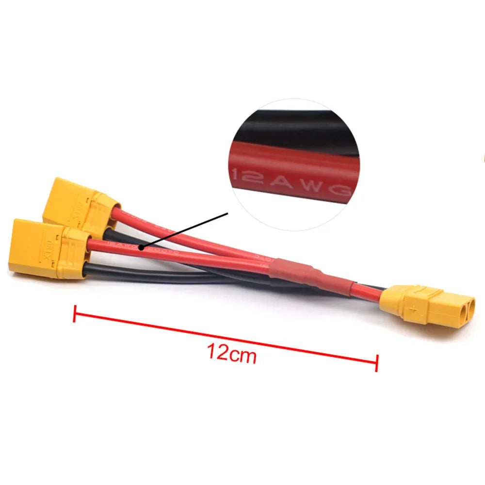 AMASS XT60 T Deans EC5 Tamiya XT90 EC3  XT150 Connector Deans Plug Silicone cable  Wiring Parallel Series for RC Lipo Battery