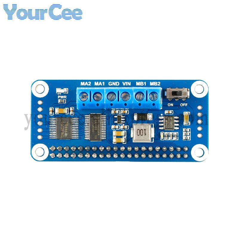 TB6612FNG Motor Driver HAT Board Module Shield Expansion Board I2C IIC PCA9685 PWM Interface for Raspberry Pi 4th Generation 3B