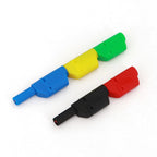 10Pcs Shrouded Fully Insulated Safety 4mm Male Stackable Banana Plug Connector