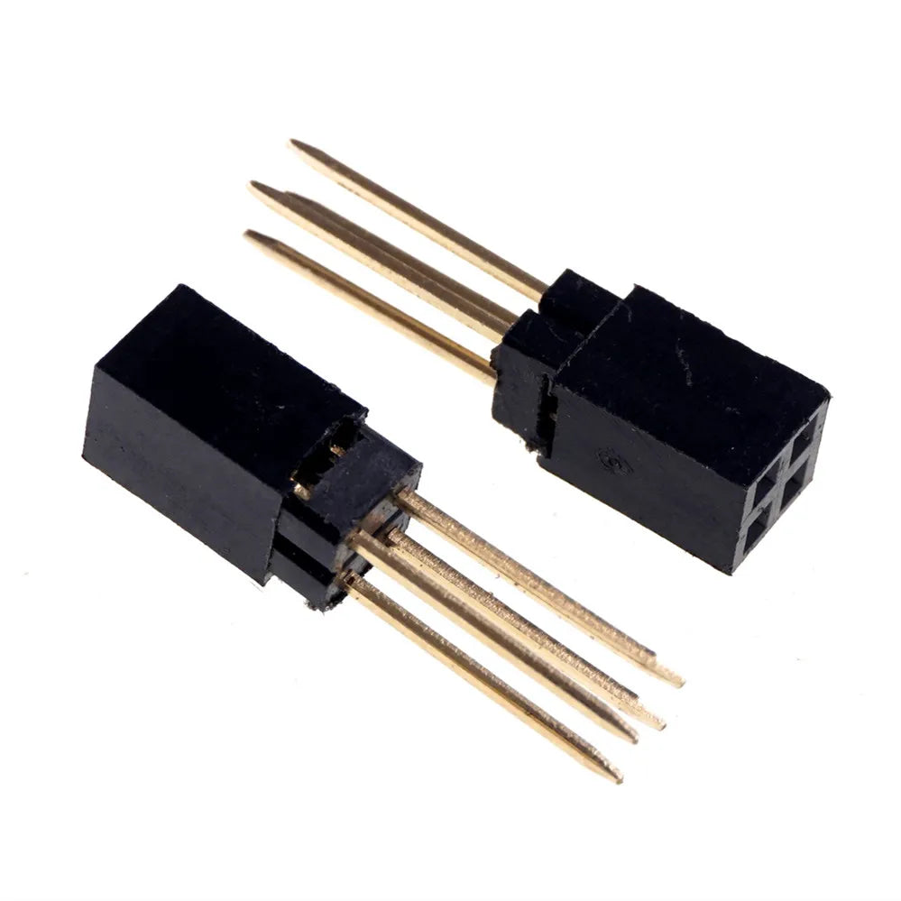 100 Pcs 2.54 MM 4 Pin Female Stacking Header Connector Dual Row 2x2 Position For Raspberry Pi 2 Mode B& B+ PC104