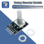 1/5/10PCS KY-040 360 Degrees Rotary Encoder Module Brick Sensor Switch Development Board For Arduino With Pins Half Shaft