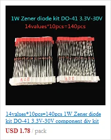 50pcs/lot 3296W Series 500R 1K 2K 5K 10K 20K 50K 100K 200K 1M Multi-turn Potentiometer 10K Variable Resistors with Box Set