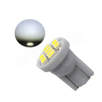 20pcs DC AC 6V 6.3V T10 W5W 194 168 #555 Non Polar Pinball Machine LED Light Bulb No Ghosting Car Interior Lamp 8SMD 1206 DC6V