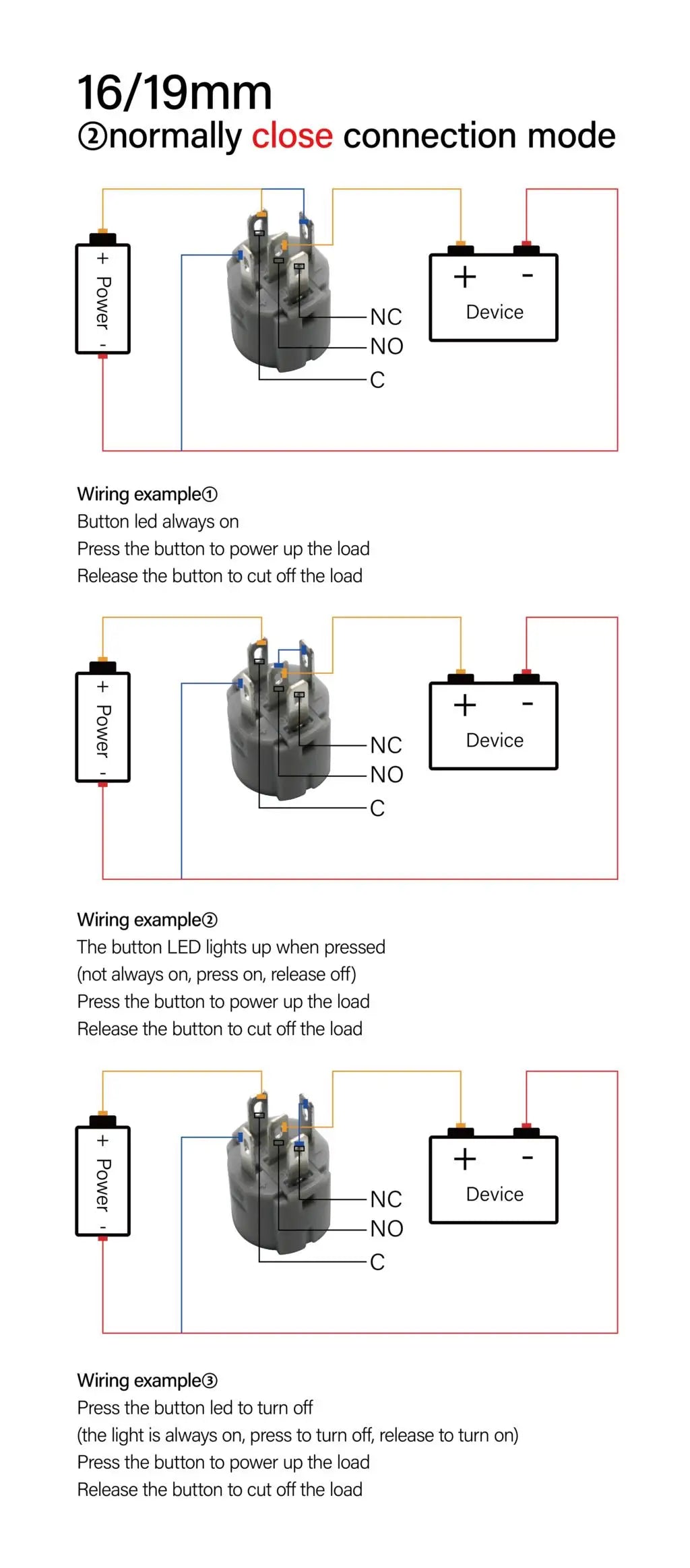 12/16/19/22mm Waterproof Metal Push Oxidized Black Button Switch LED Light Momentary Latching Car Engine Power Switch 5V 12V 24V