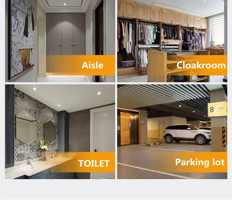 LED Downlight Smart Infrared Induction LED Ceiling Spot light 3W 5W 9W 18W 20W 220V Motion Sensor Recessed Round LED Panel Light