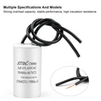 2Pcs CBB60 Motor Running Capacitor 450V Series AC Water Pump Startup Capacitors Start Motor Run 450VAC 3uF-80uF