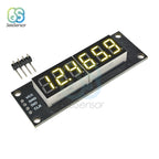 TM1637 0.36 inch 6-Digit 7-segment LED Digital Tube Display Control Module For Arduino 5V Microcontroller Serial Driver 46x14mm