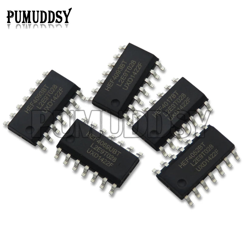 10PCS HEF4093BT HEF4017BT HEF4052BT HEF4069UBT SOP Logic Device Chip HEF4093 HEF4017 HEF4052 HEF4069 New And Original ic chipset